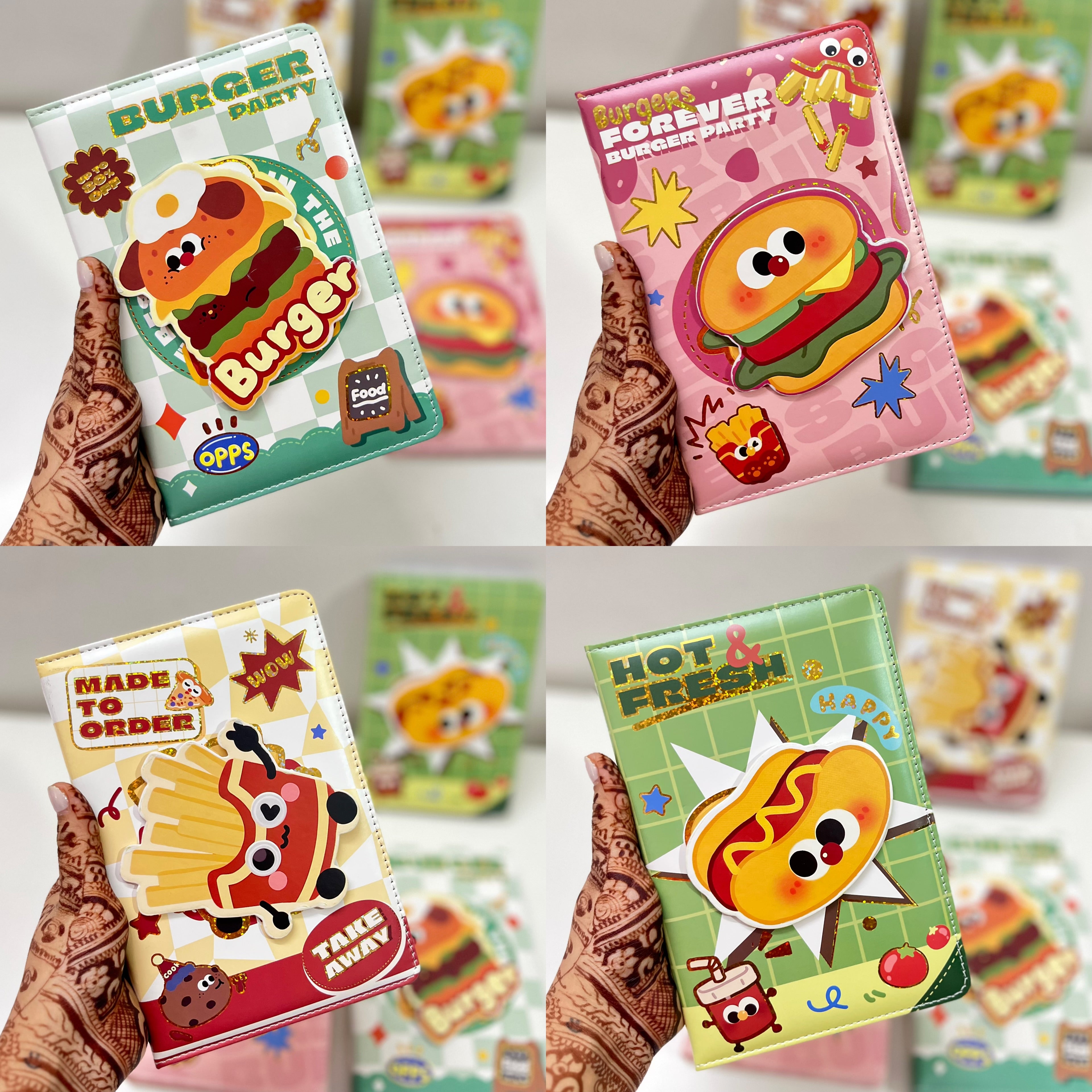 Food Notepad Paper Rotating 3D Fast Food Notepad/Premium Diary – Berrymuch™