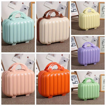 Striped Pumpkin Vanity Bag/Travel Luggage Suitcase