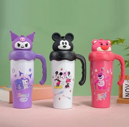 Disney/Sanrio Insulated Steel Tumbler | Premium Silicone Head Sipper