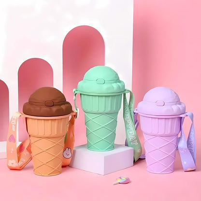 Cute Ice-Cream Sipper Bottle