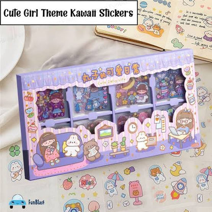 Cute Kawaii Stickers Pack|200 Pcs of Cute Washi Stickers for Journaling/Decorating/DIY