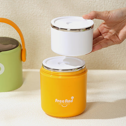 Color Block Steel Lunch Box - 820 ML