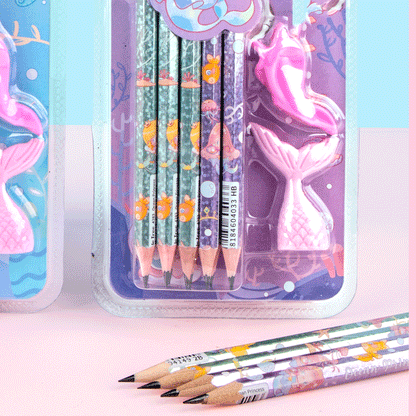 Mermaid Pencils Set