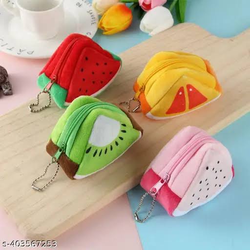 Cute Mini Fruit Plush Purse | coin Pouch