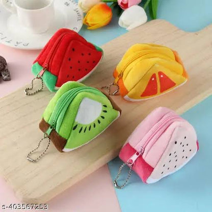 Cute Mini Fruit Plush Purse | coin Pouch