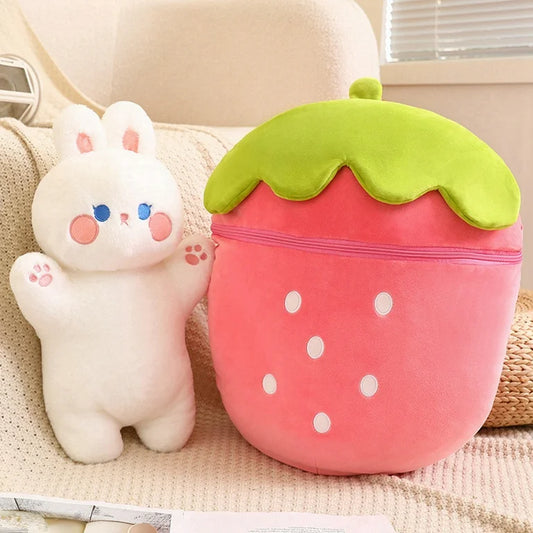 Strawberry Bunny Plushie/Soft Toy