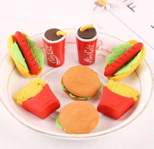 Fast Food Mini Eraser