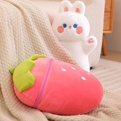 Strawberry Bunny Plushie/Soft Toy