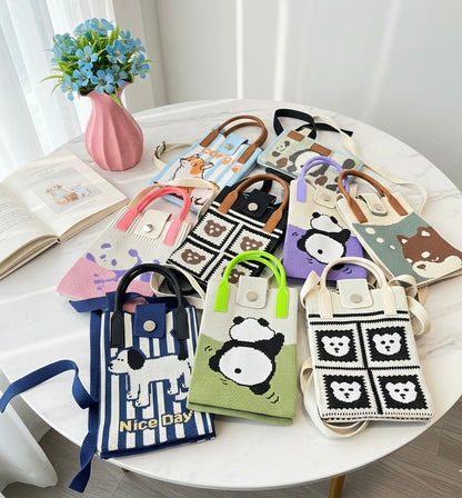 Korean Mobile Sling Bag- Teddy Edition