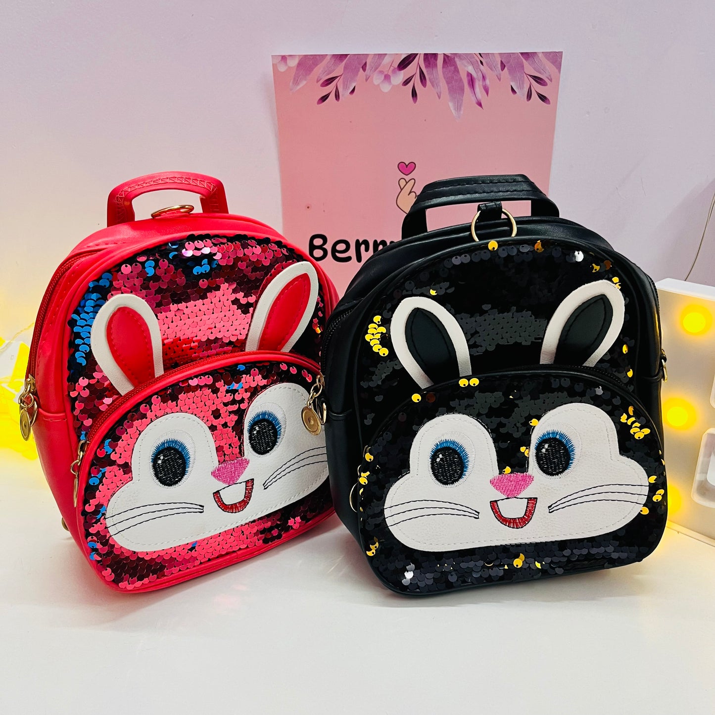 Cute Bunny Sequence Kids Bagpack