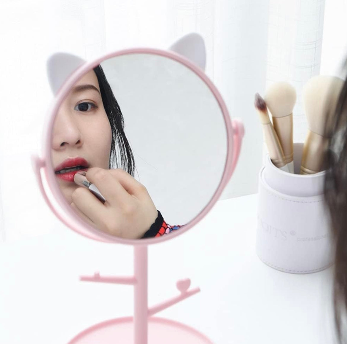 Aesthetic Cat Makeup Mirror