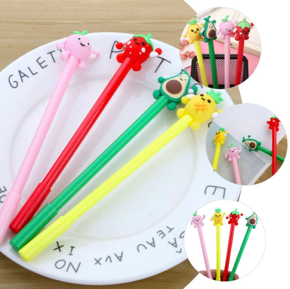 Cute Fruit Pens (Set of Pcs) – Berrymuch™