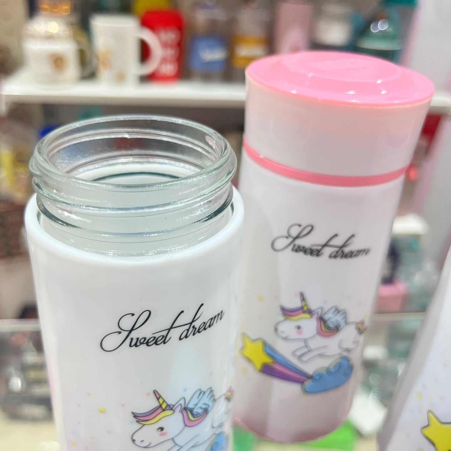 Unicorn Glass Bottle/Travel Friendly Unicorn Bottle