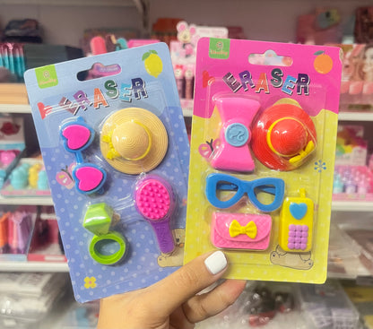 Princess/Barbie Theme Erasers Set