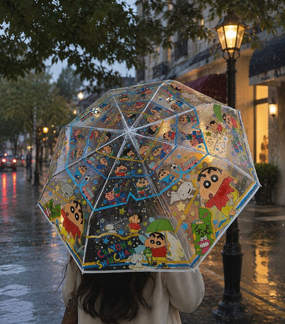 Shinchan Automatic Transparent Umbrella