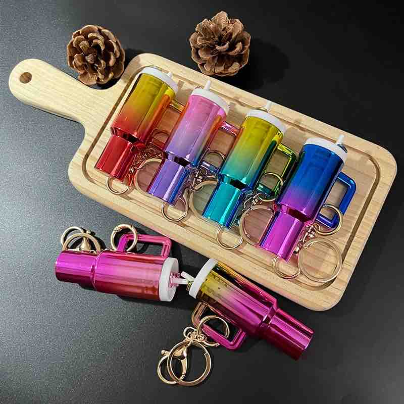 Holographic Tumbler Keychain