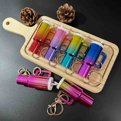 Holographic Tumbler Keychain
