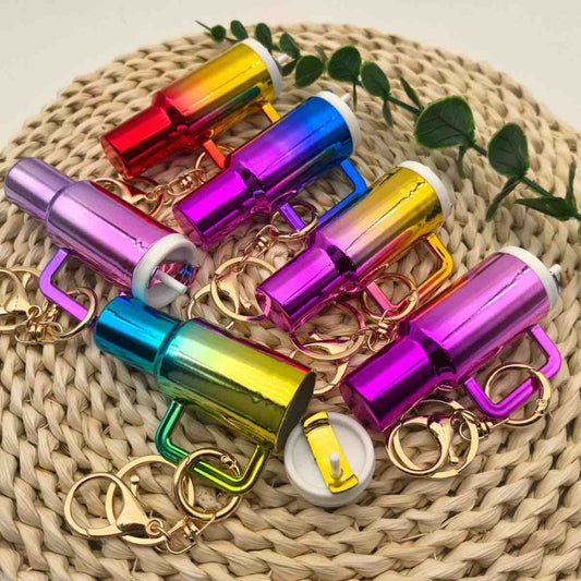 Holographic Tumbler Keychain