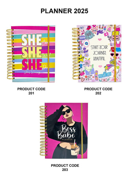 Articious Girl Boss Yearly Planner Combo | 2025 Planner