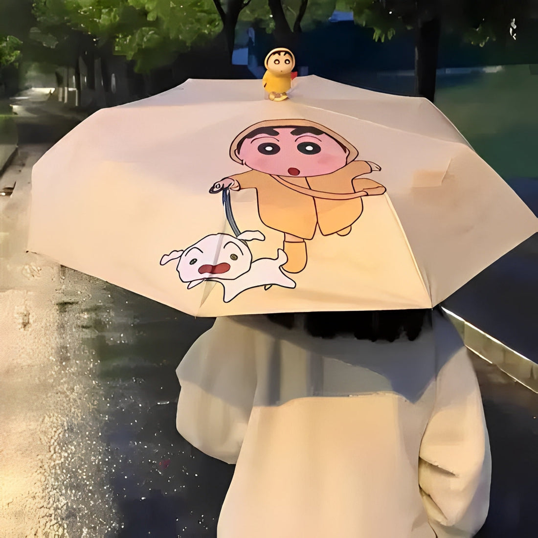 Shinchan Automatic Umbrella with Cute 3d Shinchan Figure