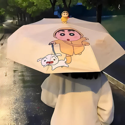 Shinchan Automatic Umbrella with Cute 3d Shinchan Figure