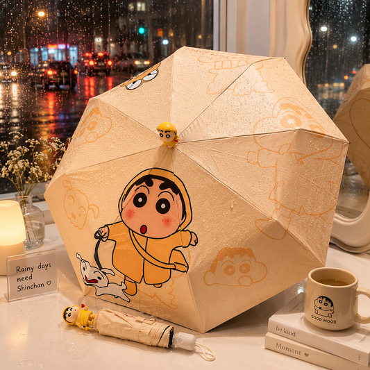 Shinchan Umbrella with Cute Shinchan Figure