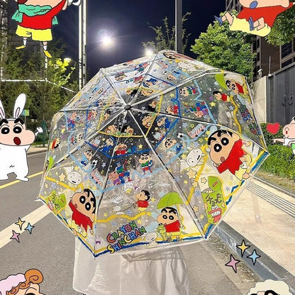 Shinchan Automatic Transparent Umbrella