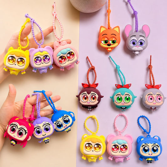 Eyes Pop up Silicone Keychain