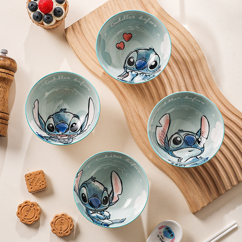 Stitch Ceramic Bowls Set | Premium Gift Box