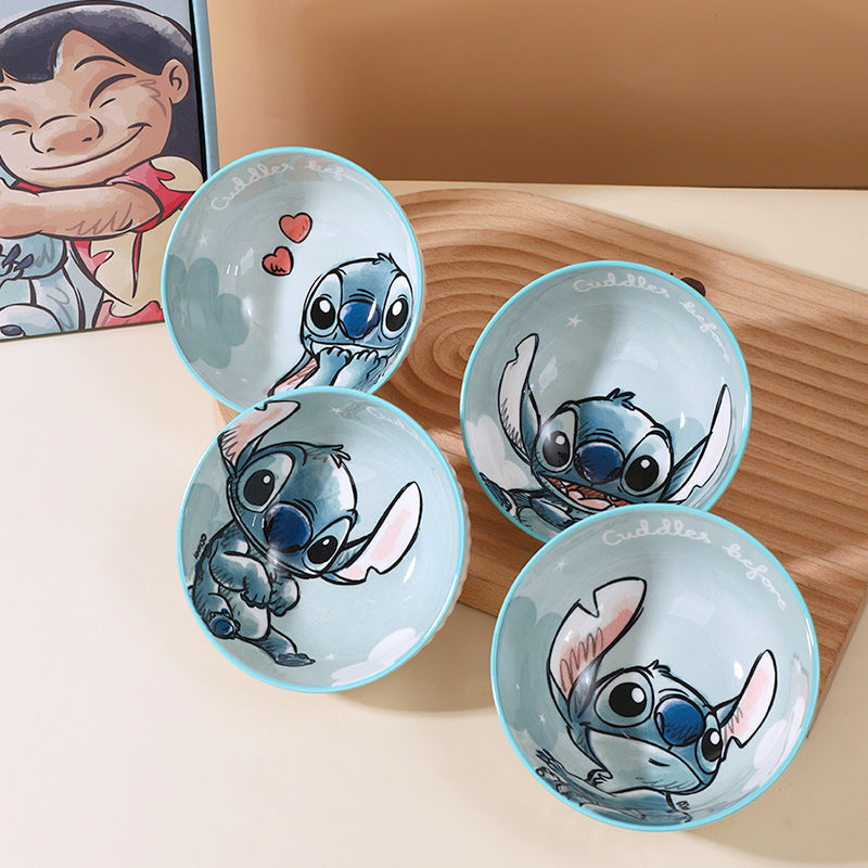 Stitch Ceramic Bowls Set | Premium Gift Box