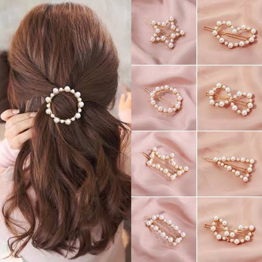 Pearl Metallic Hair Clip