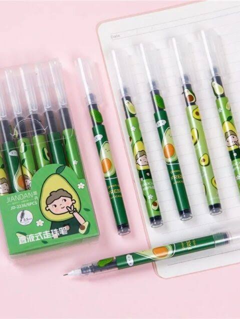 Avocado Pilot Gel Pens Set(pack of 6 pens)