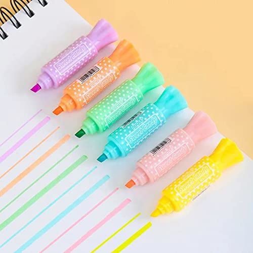 Candy Shaped Dual-Tip Highlighter (pack of 6 pcs)