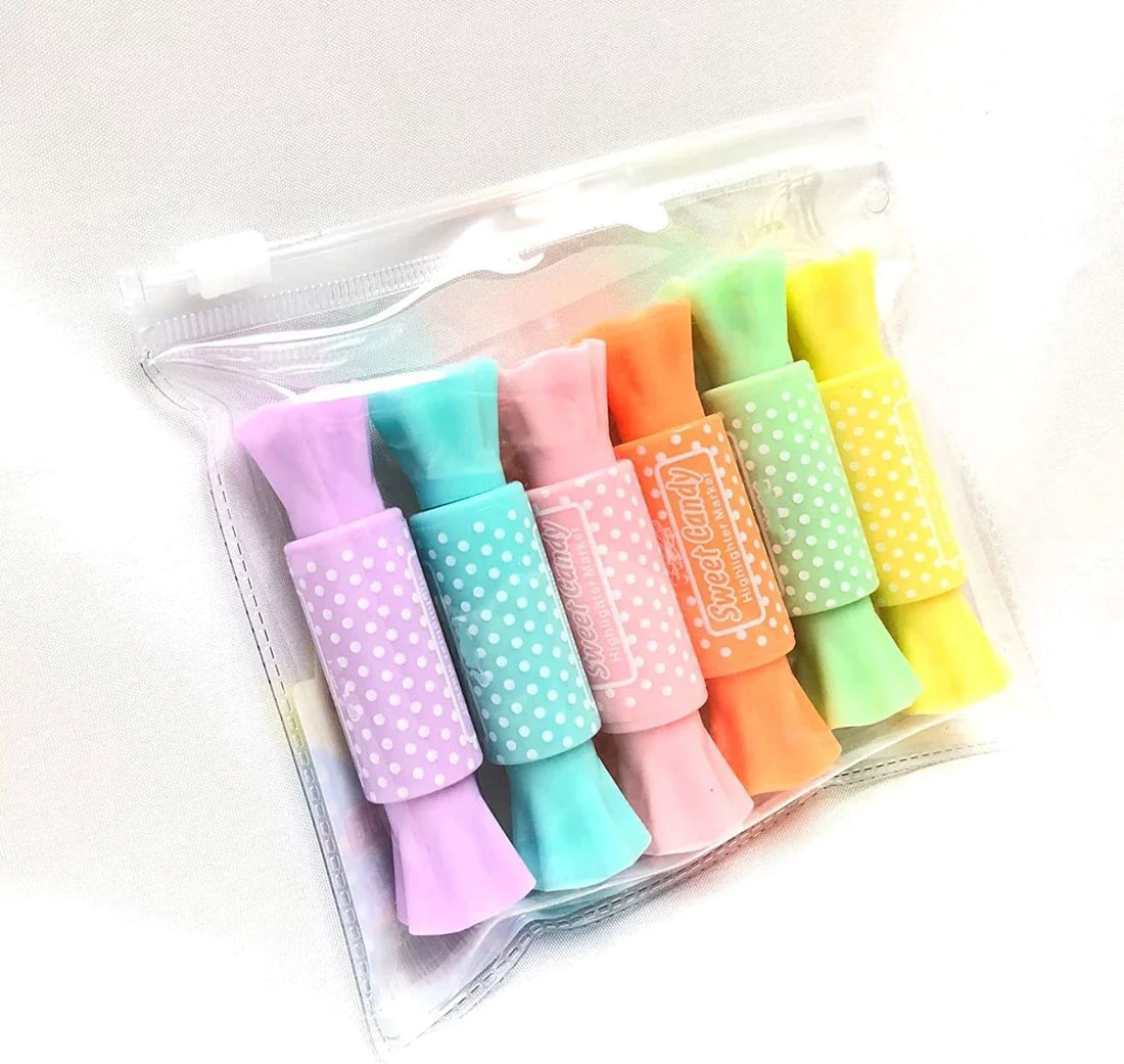 Candy Shaped Dual-Tip Highlighter (pack of 6 pcs)