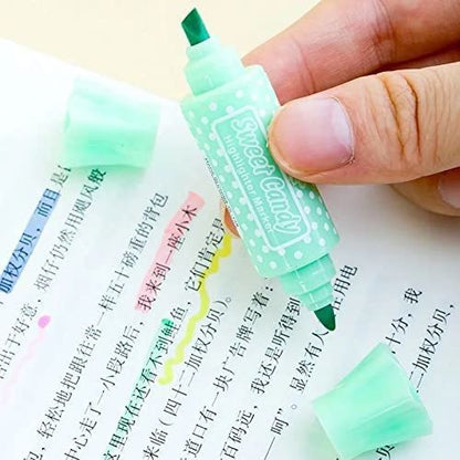 Candy Shaped Dual-Tip Highlighter (pack of 6 pcs)