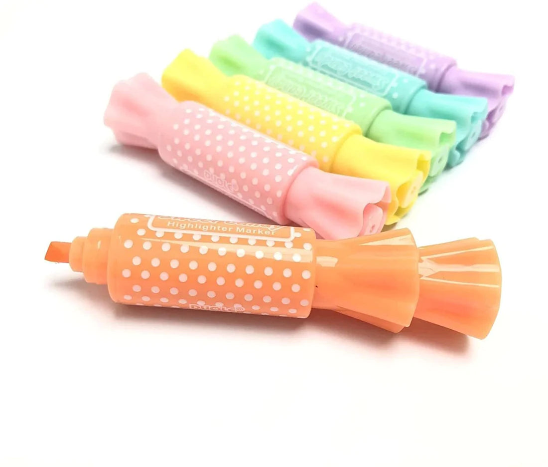 Candy Shaped Dual-Tip Highlighter (pack of 6 pcs)