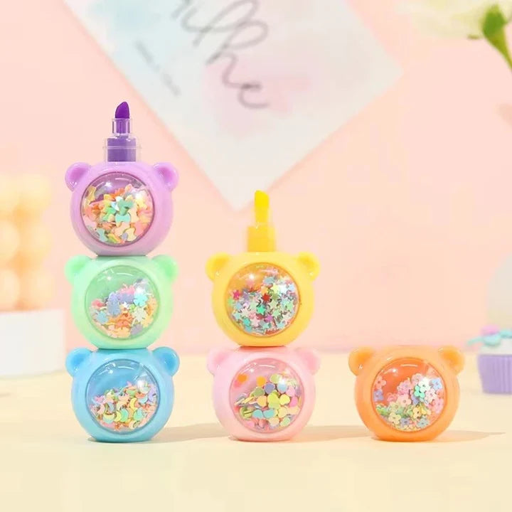 Teddy Bear Glitter Stackable Highlighter