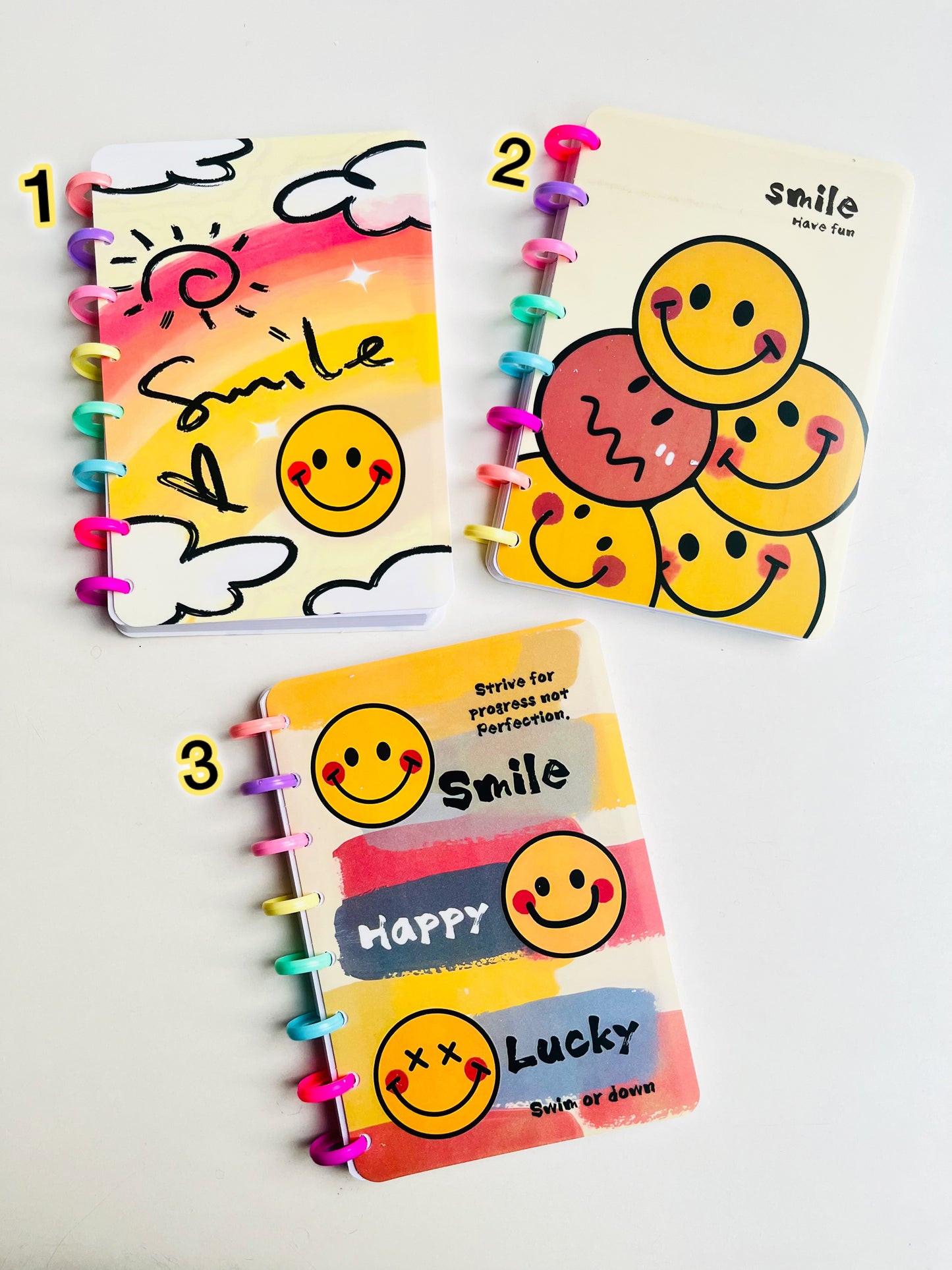 Multi Spiral Smiley Diary