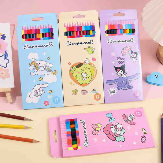 Sanrio Color Pencils Set (12 Pcs)