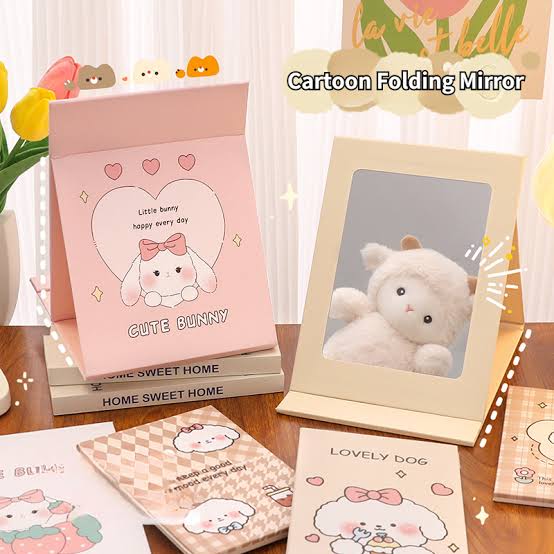 Kawaii Foldable Mirror/Book Shaped Portable Mirror