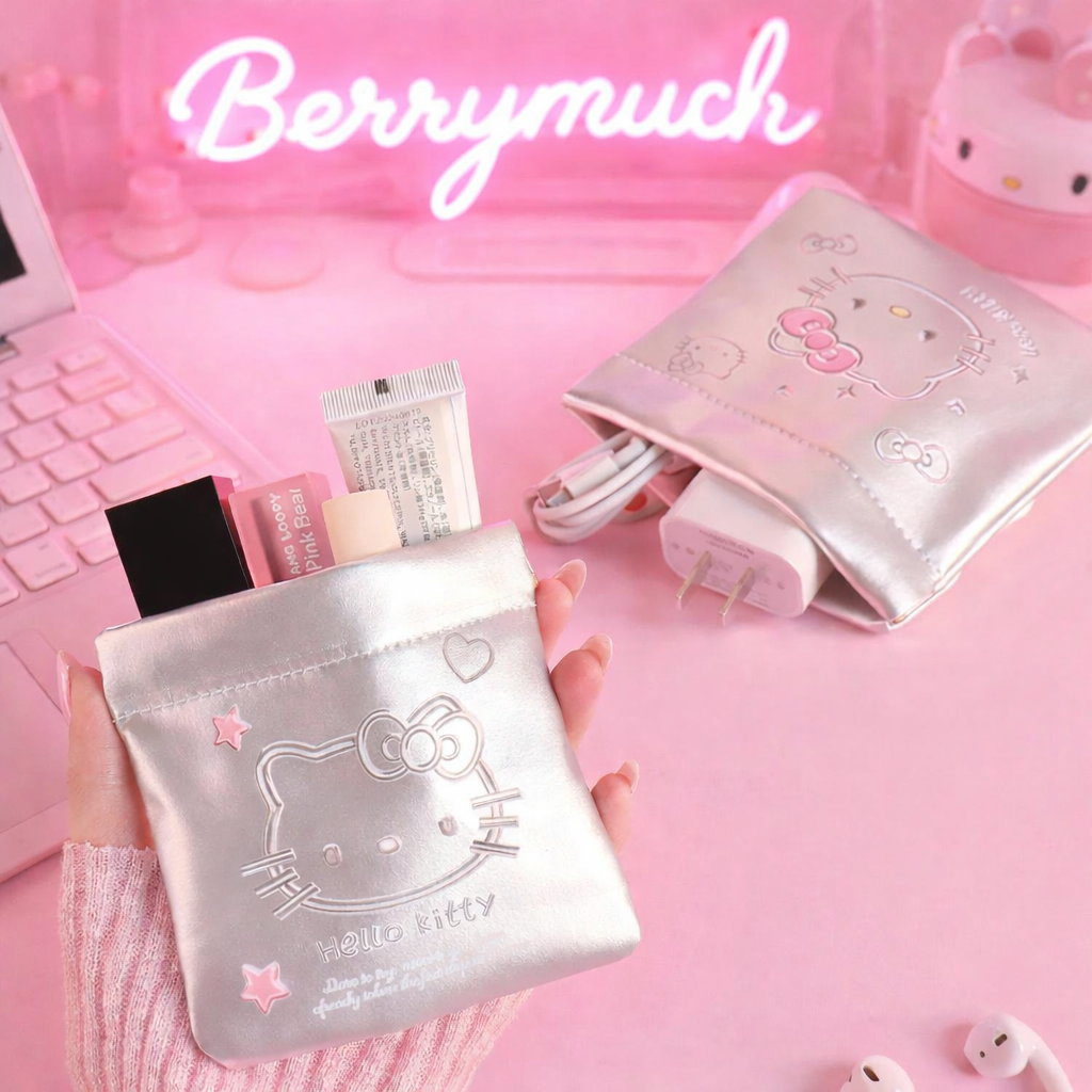 Hello Kitty Metallic Utility Pouch