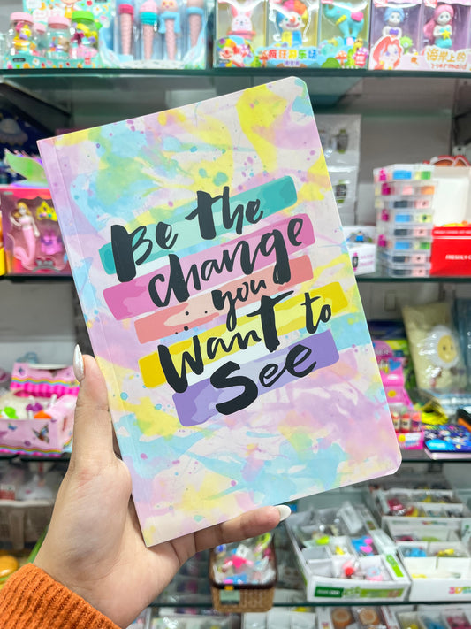 Be the Change Pastel Diary/Notebook