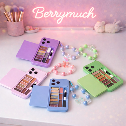 Iphone 17 Pro Max Eyeshadow Pallete with Detachable Mobile Charm