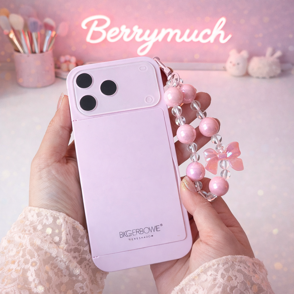 Iphone 17 Pro Max Eyeshadow Pallete with Detachable Mobile Charm