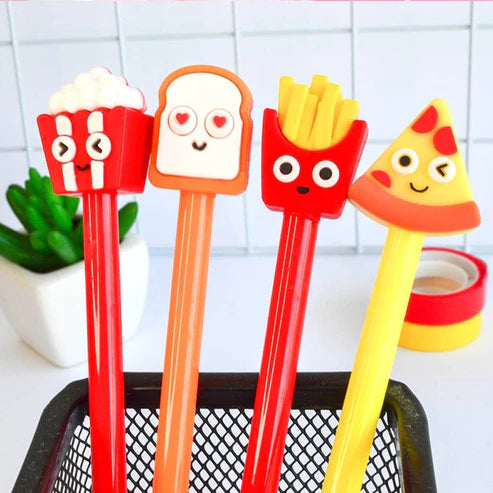 Fast Food 3d Gel Pens/Character Pens (Set of pcs)