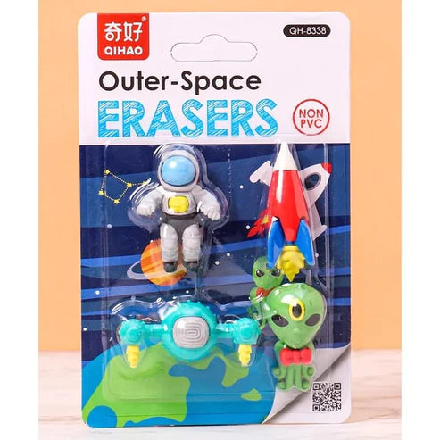 Space Theme Erasers Set/Astronaut Theme Erasers