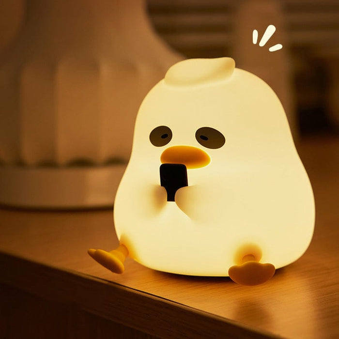 Dark Circle Duck Silicone Lamp