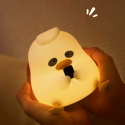 Dark Circle Duck Silicone Lamp