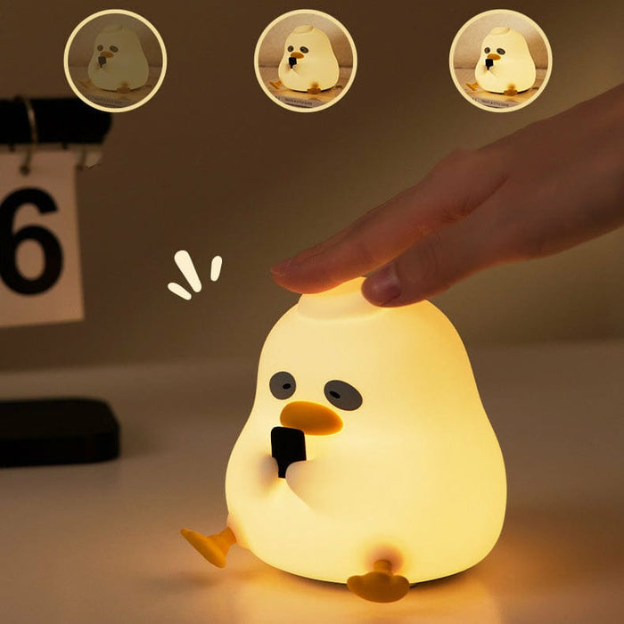 Dark Circle Duck Silicone Lamp