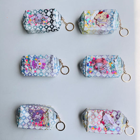 Sanrio Glittery Keychain Pouch